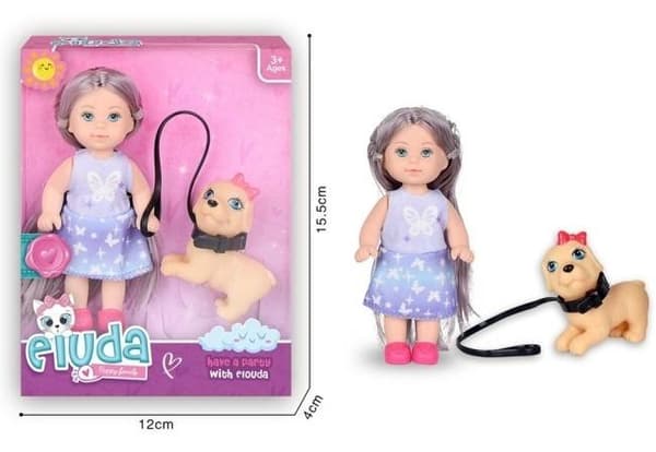 Dukke med tilbehør