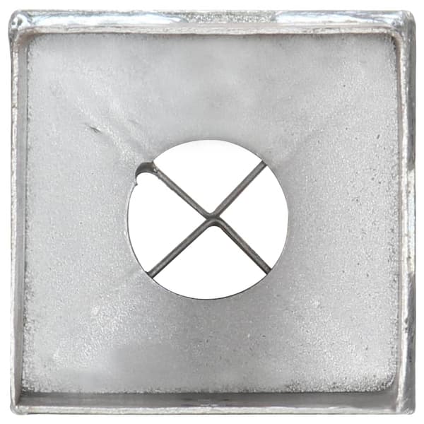 vidaXL Markpinnar, 6 st, Silver, 8x8x91 cm, Galvaniserat stål