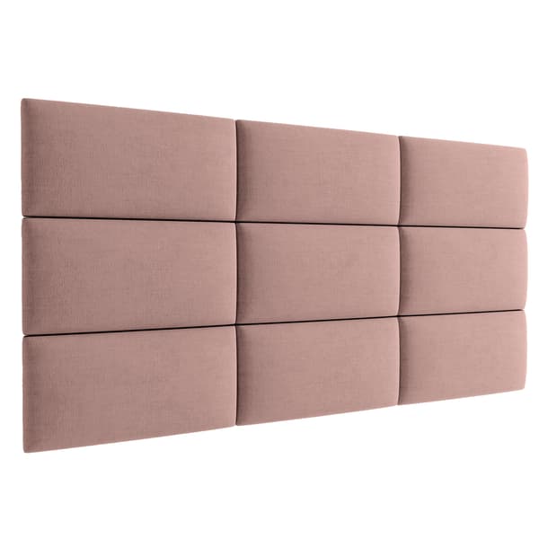 Polstret panel 50x20 Mono 235 (Støvet pink)