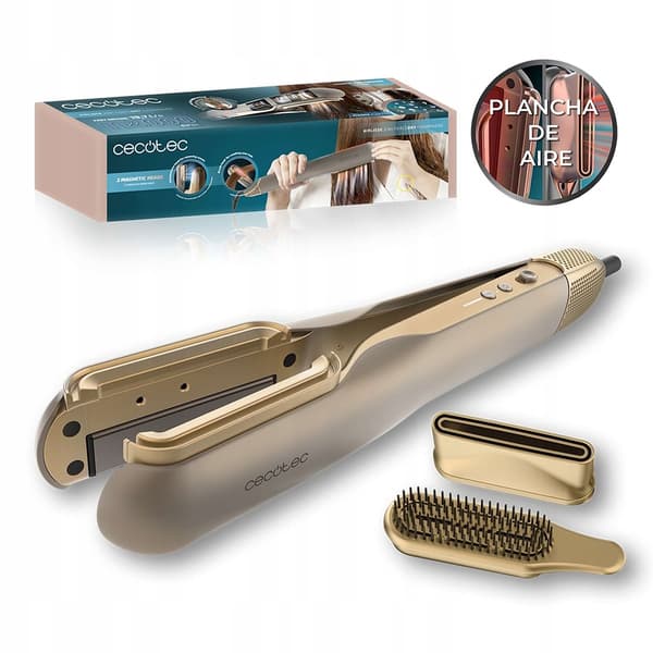 Cecotec AirLisse 2-i-1 ForceDry Champagne aeroplattång