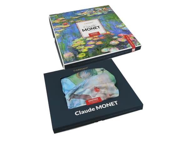 Sjal - C. Monet, Kvinde med paraply (CARMANI)