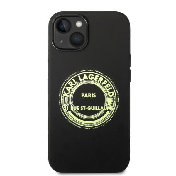 Karl Lagerfeld Silikone RSG Etui til iPhone 14 Plus, Sort