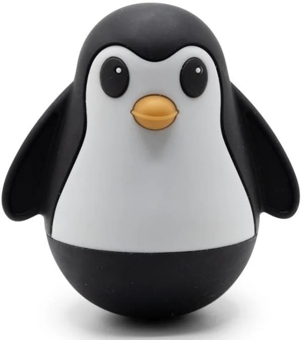 Wanka seisoo mustassa pingviinissä