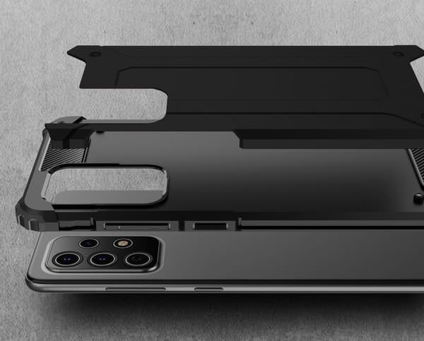 TECH ARMOR cover til Samsung Galaxy A72 5G / A72 LTE, Sort