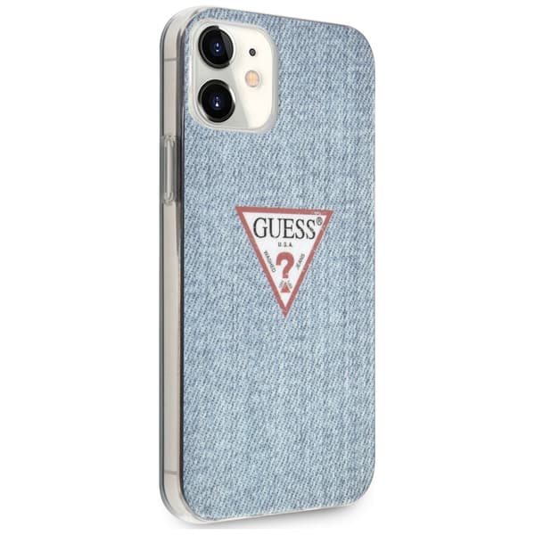 Guess Jeans Collection cover til iPhone 12 mini, blå/lyseblå