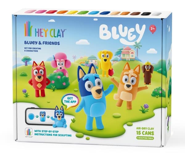 Hey Clay Bluey + Tillbehör 15-pack