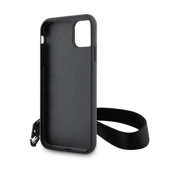 Karl Lagerfeld Monogram Losange Saffiano-etui til iPhone 11 / Xr, sort