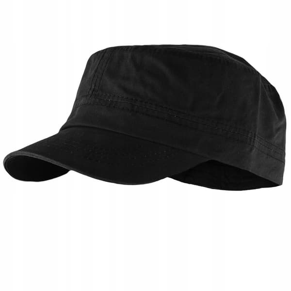 BLACK PATROL CAP Herre Bomuld Glat Justerbar UNI