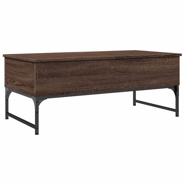 vidaXL sofabord brunt egetræ 100x50x40 cm