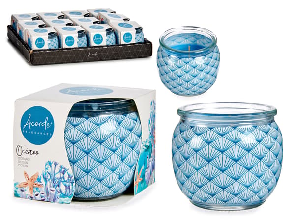 Set med 12 doftljus i glas - Maritim