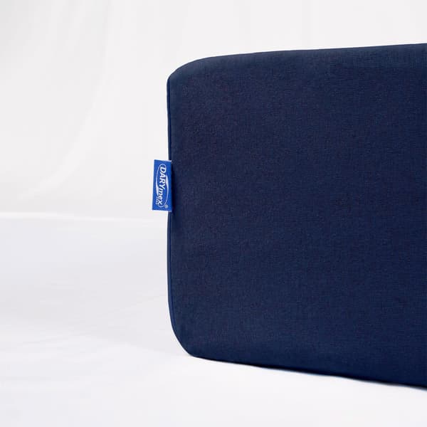 Stræklagen 90x200 elastisk JERSEY 100% BOMULD marineblå