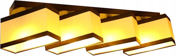 Loftlampe i træ, Milano B4DL, creme