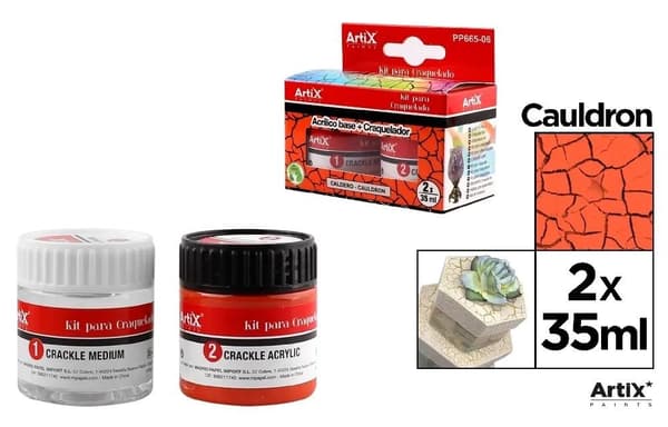 Brun akrylmaling 35 ml + formemiddel