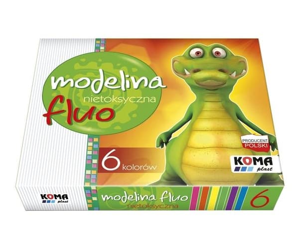 Fluorescerende modellervoks i 6 farver