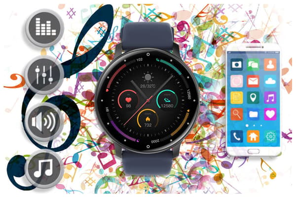 Älykello unisex GRAVITY GT1-1 PRO - Bluetooth-puhelut, lisäkäsnä (sg027a)