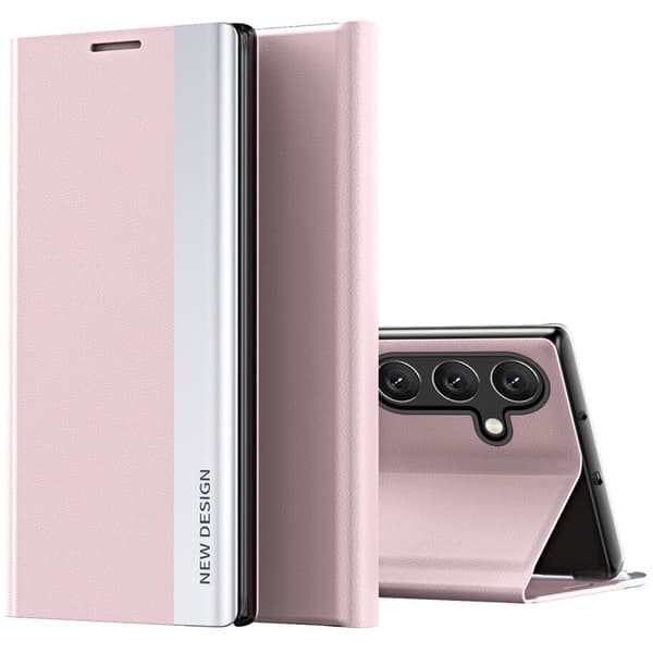 Samsung Galaxy A35 5G Flip Cover, Magnetisk Side, Lyserød