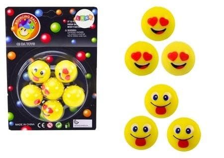 Emoticon gummibolde 6 stk.