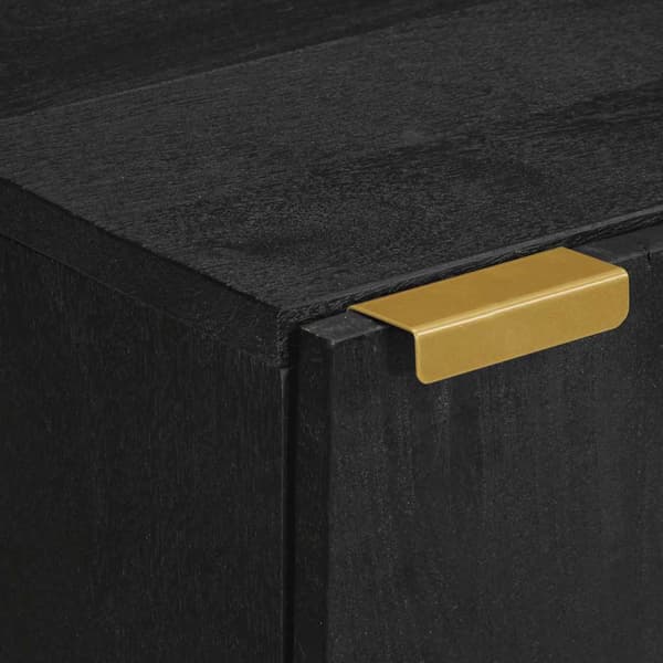 vidaXL skab, sort, 40x33x75 cm, træbaseret materiale