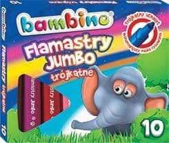 10-FÄRGADE TRIANGULÄRA FLATBEDD-FILTREMSOR BAMBINO 3189