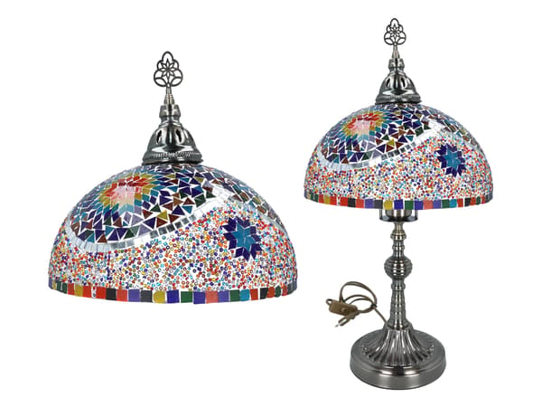 Bordlampe - skærm, hvid