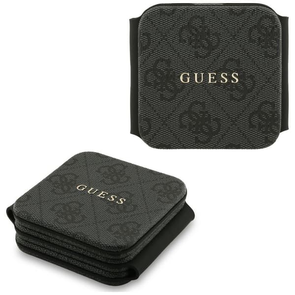 Guess 4G 15W MagSafe 3-i-1 trådløs oplader, sort
