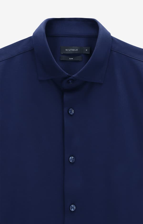 Slim fit bomullsskjorta M