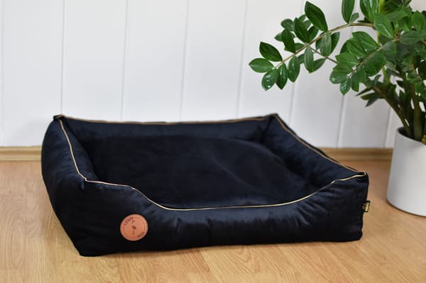 CEZAR-sohva musta sametti S - 70cm x 60cm