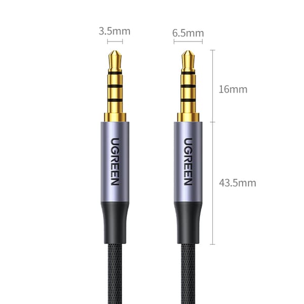 AUX lydkabel ministik 3,5 mm han 3m sort