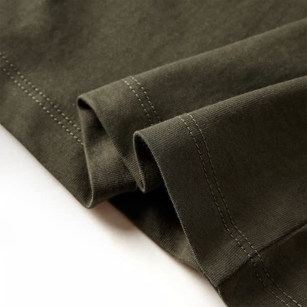 Barn långärmad t-shirt, khaki, 116