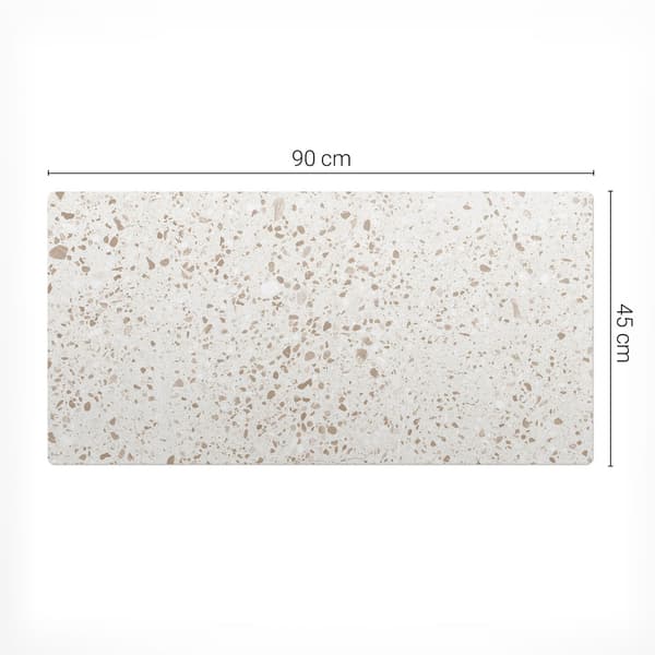 Bright Dots Terrazzo beskyttende dekorativ skrivebordsmåtte 90x45 cm