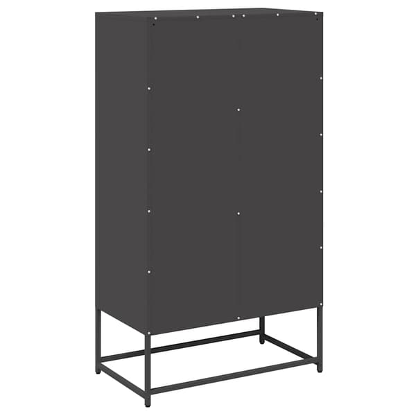 vidaXL Kaappi, Musta, 68x39x123 cm, Teräs
