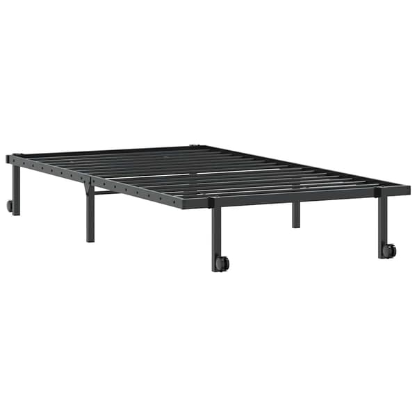 vidaXL foldbar sengestel uden madras sort 100x200 cm stål