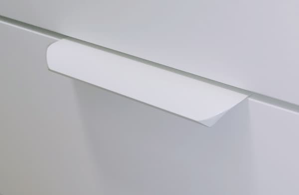 Møbelgreb hvid ALU 11,6 cm let og holdbart til skabe UA02