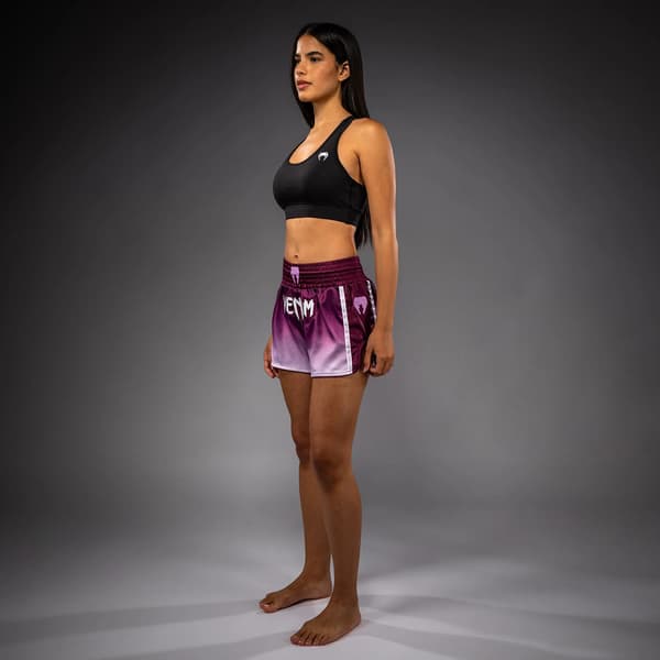 Venum Iris Muay Thai Shorts Plommon/Vit M