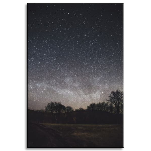 Lærredstryk Rummet Stjernehimmel 60x90 cm