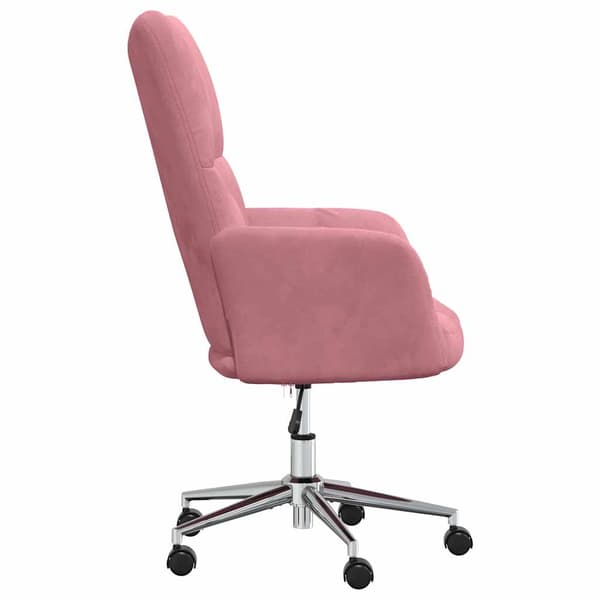 vidaXL Fåtölj, rosa, klädd i sammet
