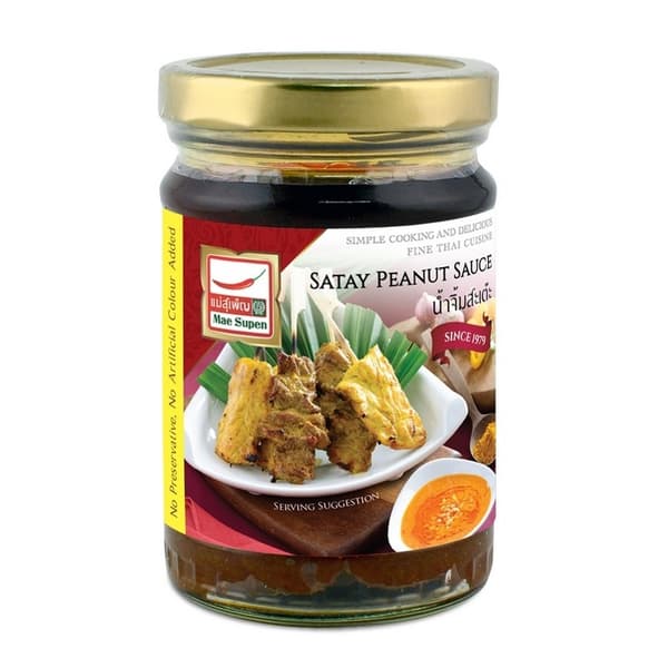 Satay Maapähkinäkastike 227g - Mae Supen