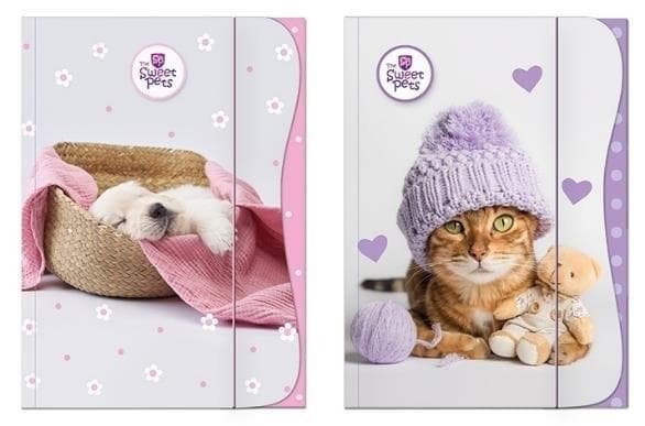 Sweet Pets A4 kuminauhakansio - Lasten sekoitus