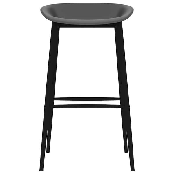 vidaXL Baarijakkarat, 2 kpl setti, harmaa