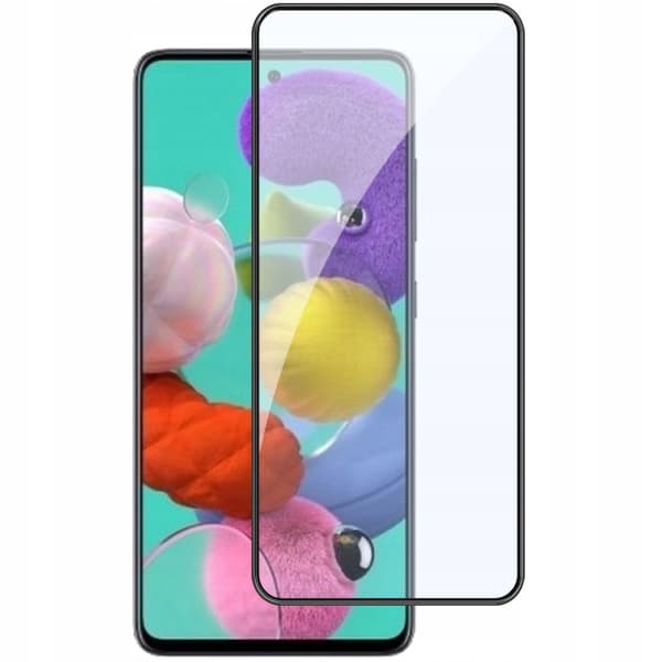 2x Härdat glas för Samsung Galaxy A51 med helskärmstäckning, 5D-glas
