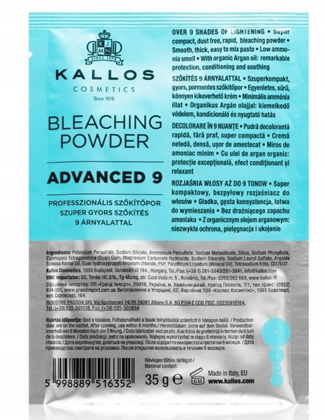 Kallos Advanced 9 Blegepulver 35 g