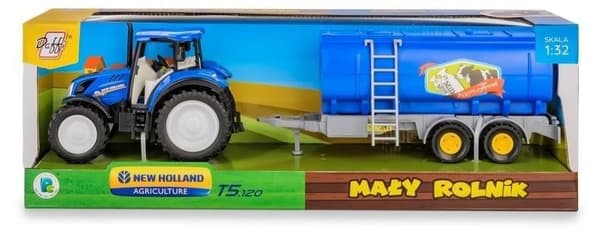 New Holland T5 traktor med mælketank 1:32