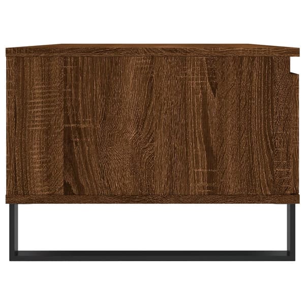 vidaXL sofabord brunt egetræ 90x50x36,5 cm