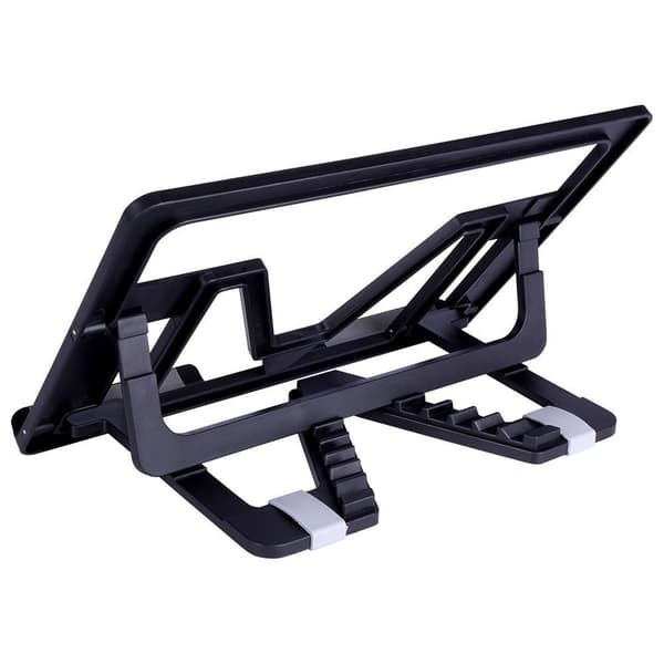MUSTA TABLETTITELINE SÄÄDETTÄVÄ PIDIKE PUHELINTELINE 25 CM