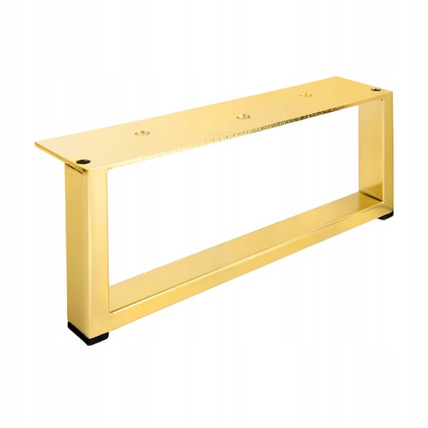 Møbelben, sengefod, guld, loft, industriel, 20x8,7 cm H87