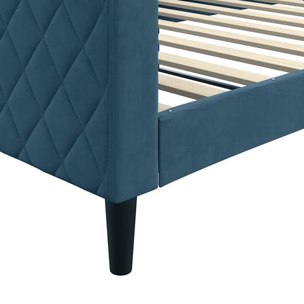vidaXL Bäddsoffa blå 100x200 cm klädd i sammet
