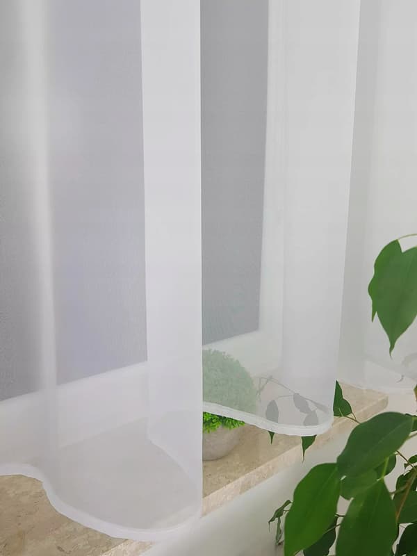 Kort voilegardin 400x130cm