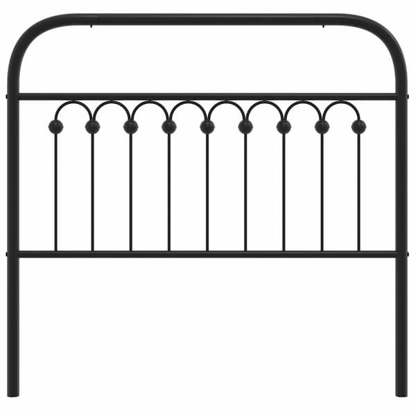 vidaXL metalsengegavl, sort, 100 cm
