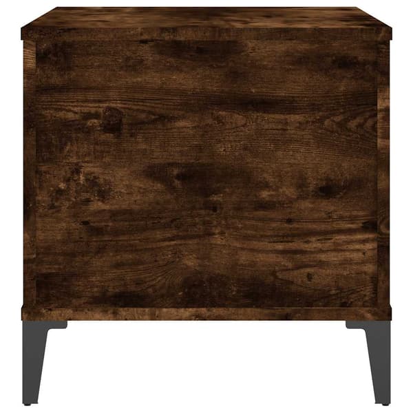 vidaXL sofabord røget eg 60x44,5x45 cm