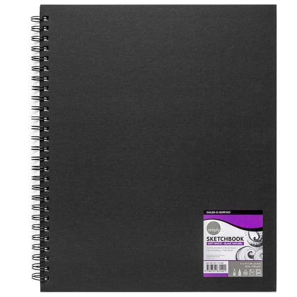 Simply Sketchbook 80 ark med 100 g A4 spiralpapper